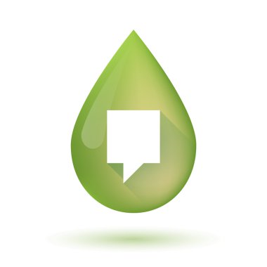 Bir araç ipucu ile zeytin yağı damla simgesi