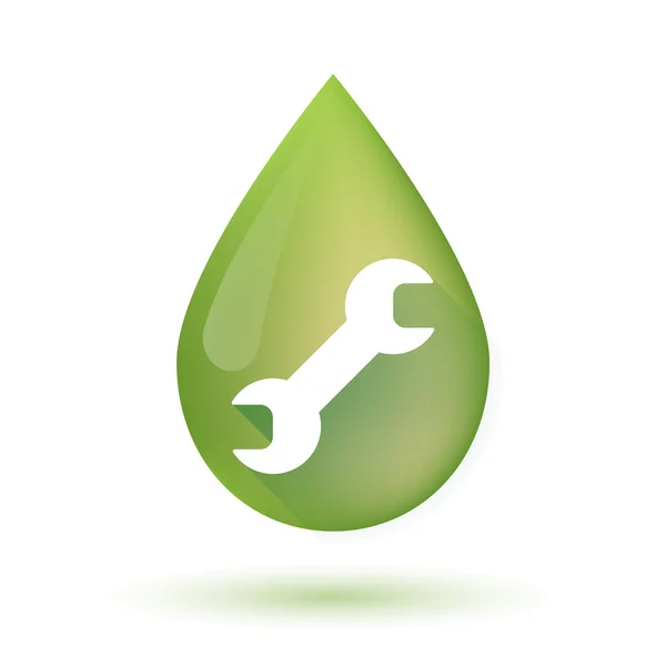Olivový olej přetažení ikony s klíčem — Stockový vektor