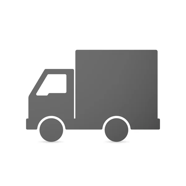 Geïsoleerde levering vrachtwagen pictogram — Stockvector