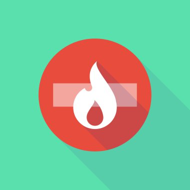 Uzun gölge bir alev simgesiyle girmeyin