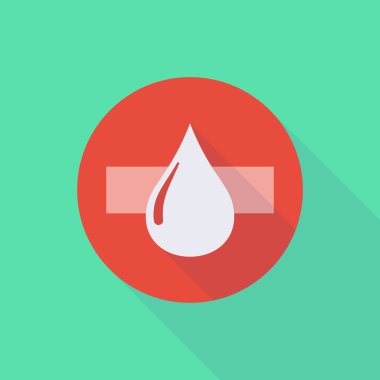 Uzun gölge bir yakıt damla simgesiyle girmeyin