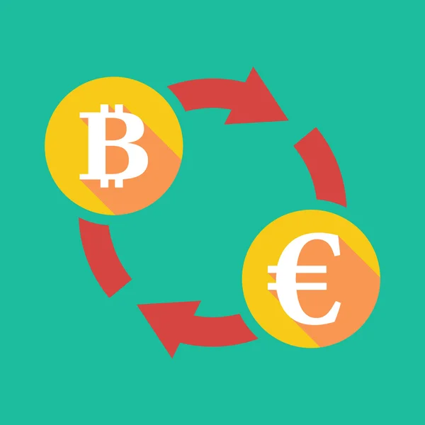 Exchange işareti biraz bozuk para işareti ve euro işareti ile — Stok Vektör