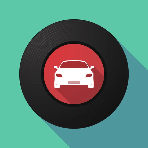 Grabación de vinilo con coche — Archivo Imágenes Vectoriales