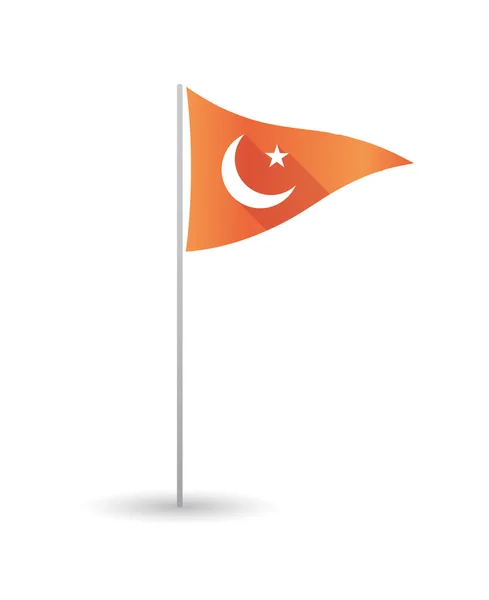 İslam'ın işareti ile Golf bayrak — Stok Vektör