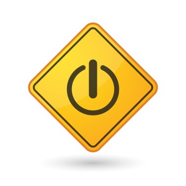 Bilinci işareti bir kapama düğmesi ile