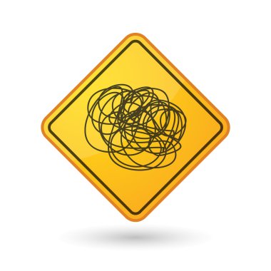 Bilinci işareti bir doodle ile