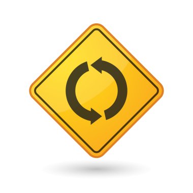 Bilinci işareti ile bir geri dönüşüm işareti