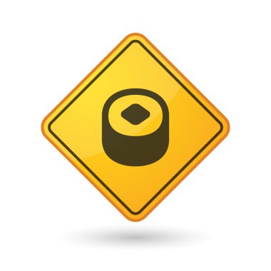 Bilinci işareti suşi bir parça ile