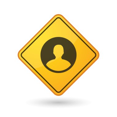 Bir erkek avatar işaretiyle farkındalık