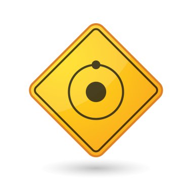 Bilinci işareti ile bir atom