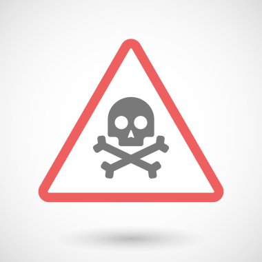 Uyarı sinyali bir kafatası ile