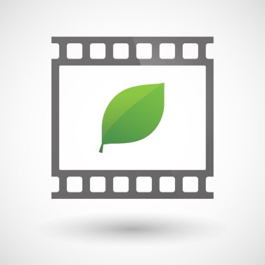 Bir yaprak simgesiyle fotoğraf filmi