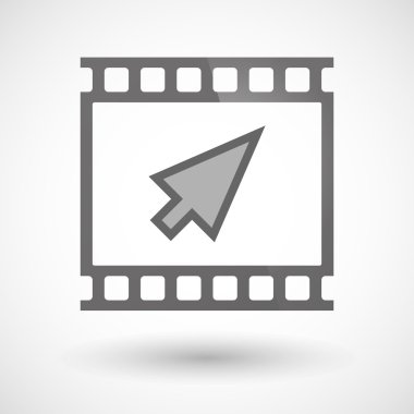 Bir imleç ile fotoğraf filmi simgesi