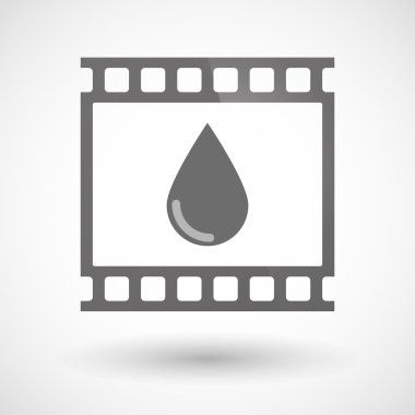 Bir kan damlası simgesiyle fotoğraf filmi