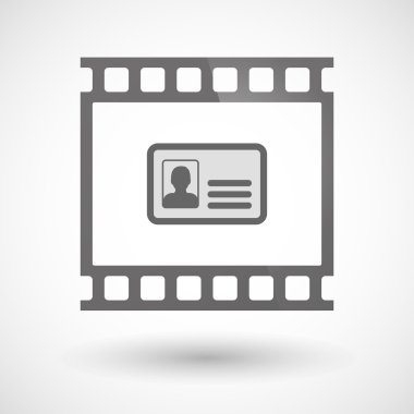 Kimlik kartı simgesiyle fotoğraf filmi