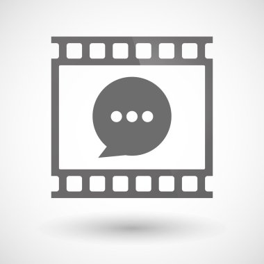 Komik bir balon ile fotoğraf filmi simgesi