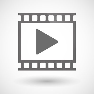 Bir oyun işareti simgesiyle fotoğraf filmi