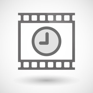Fotoğraf filmi simgesi ile bir masa saati