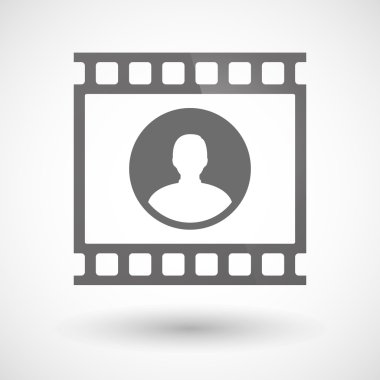 Bir erkek avatar simgesiyle fotoğraf filmi