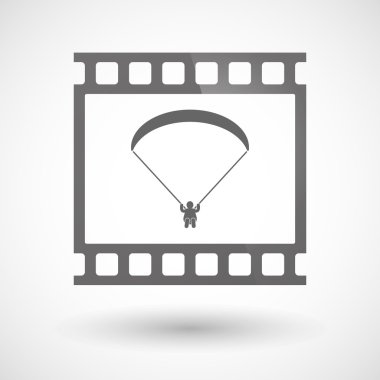 Bir Yamaçparaşütü simgesiyle fotoğraf filmi
