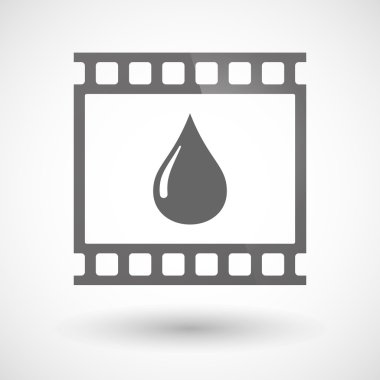 Bir yakıt damla simgesiyle fotoğraf filmi