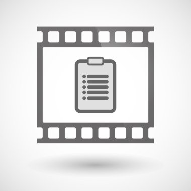 Bir rapor ile fotoğraf filmi simgesi