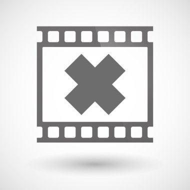 Rahatsız edici bir madde işareti simgesiyle fotoğraf filmi