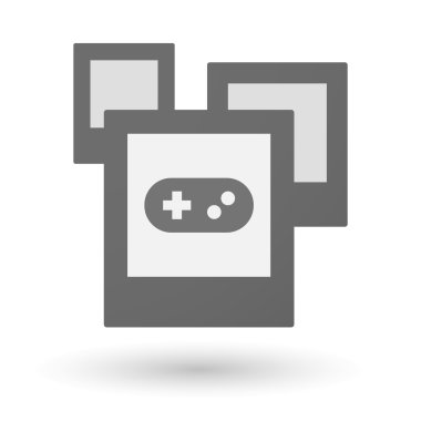 İzole grup fotoğrafı ile oyun tablası