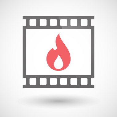 Bir alev simgesiyle fotoğraf filmi