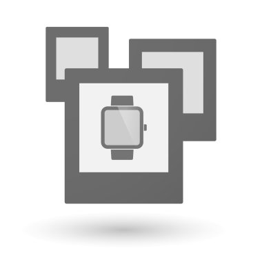 İzole grup akıllı saat takan fotoğrafı