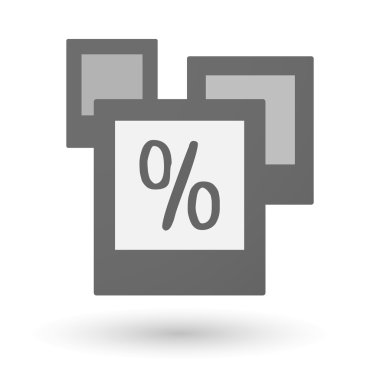 İzole grup fotoğrafı indirim işareti