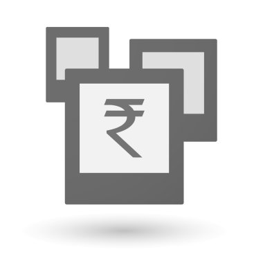 İzole grup Rupisi işaretiyle fotoğrafı