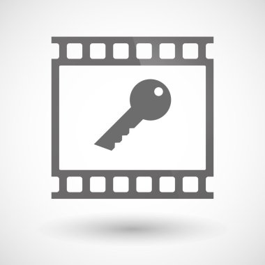 Bir anahtar simgesiyle fotoğraf filmi