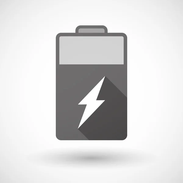 Geïsoleerde batterijpictogram met een bliksem — Stockvector