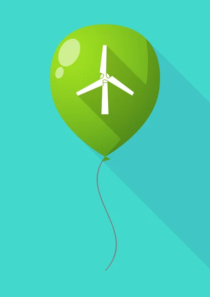 Langer Schattenballon mit Windgenerator — Stockvektor