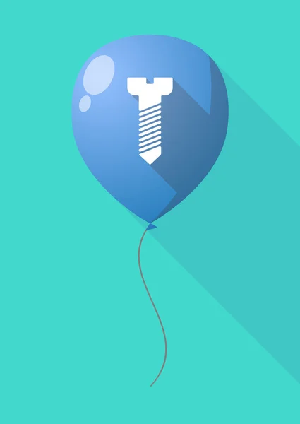 Langer Schattenballon mit Schraube — Stockvektor