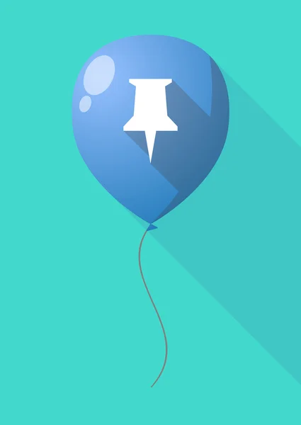 Langer Schattenballon mit Stecknadel — Stockvektor