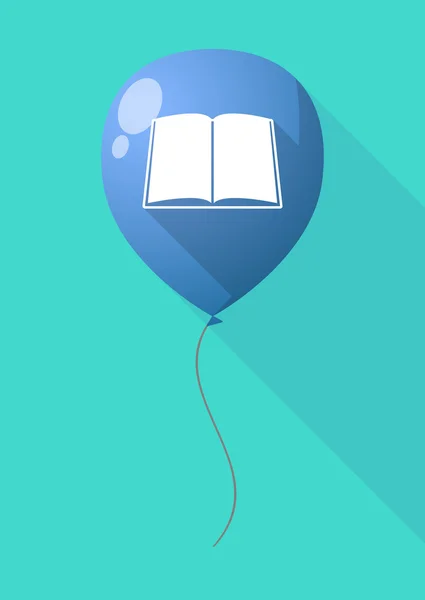 Χρονικό διάστημα shadow μπαλόνι με ένα βιβλίο — Διανυσματικό Αρχείο
