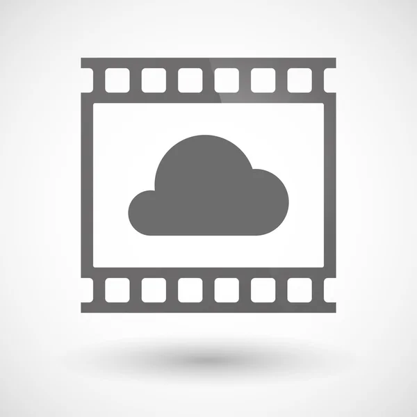 Fotografische Filmikone mit einer Wolke — Stockvektor