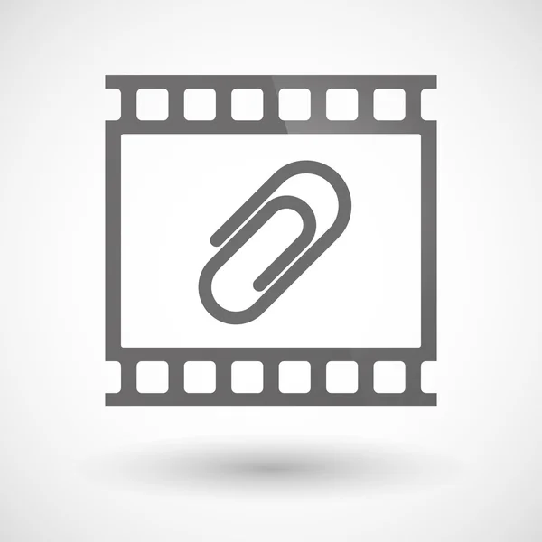 Icône de film photographique avec clip — Image vectorielle