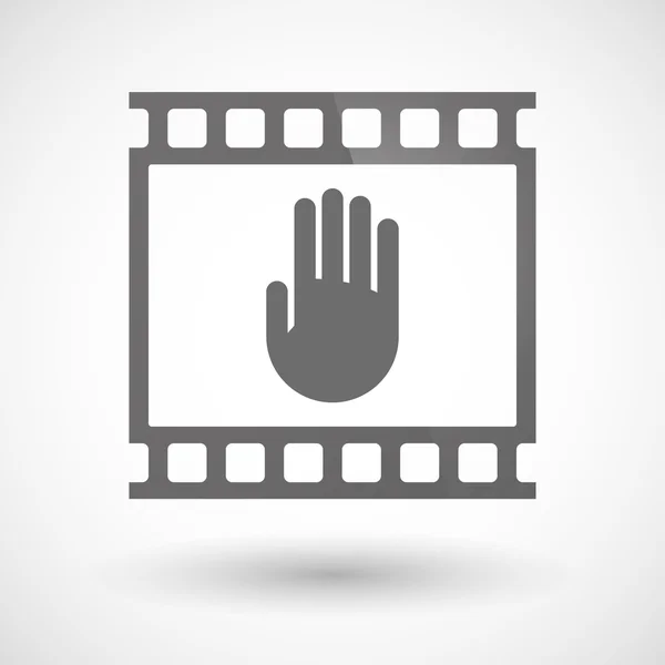 Icône de film photographique avec une main — Image vectorielle