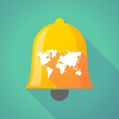 Zil simgesini bir Dünya Haritası ile