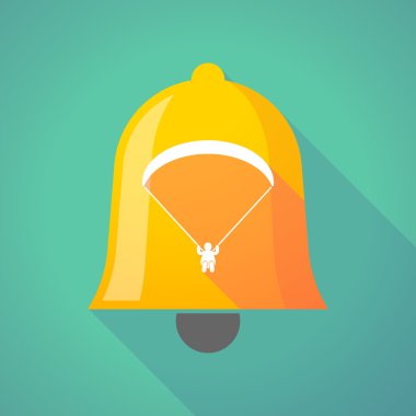 Zil simgesini bir yamaçparaşütü ile