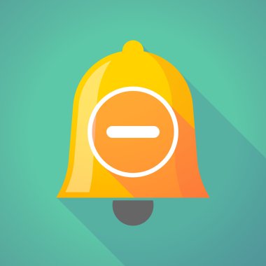 Zil simgesini bir çıkarma işareti ile