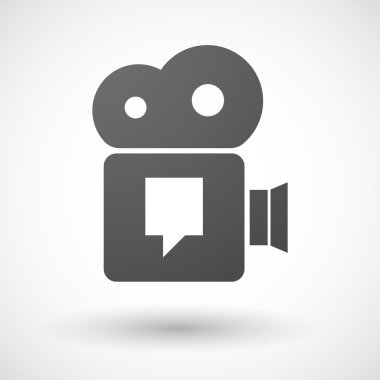 Sinema kamera simgesi bir araç ipucu ile