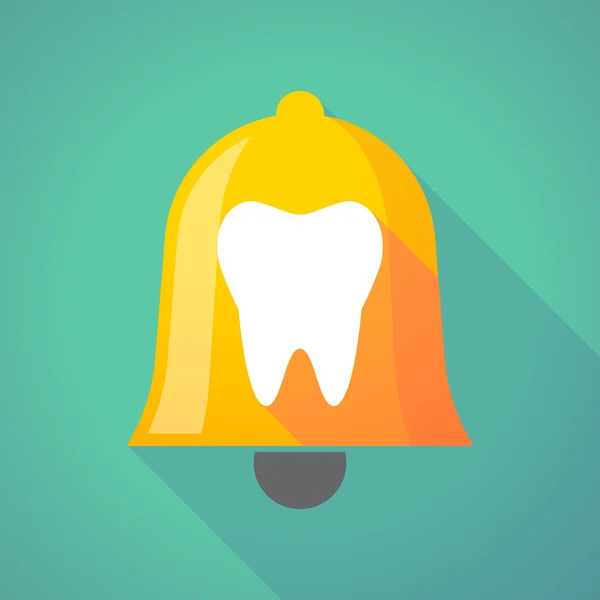 Bell icon with a tooth — Stock Vector