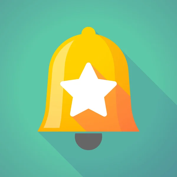 Bell icon with a star — Stock Vector