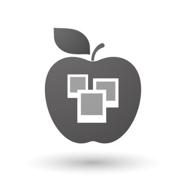 Elma simgesi ile bir kaç fotoğraf