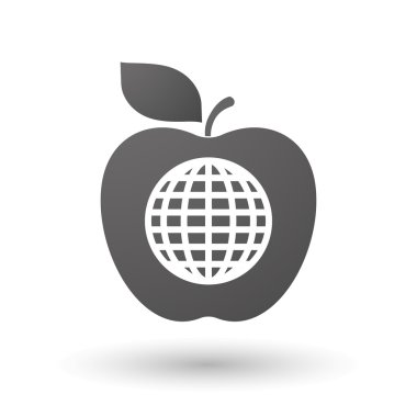 Elma simgesi dünya Küre