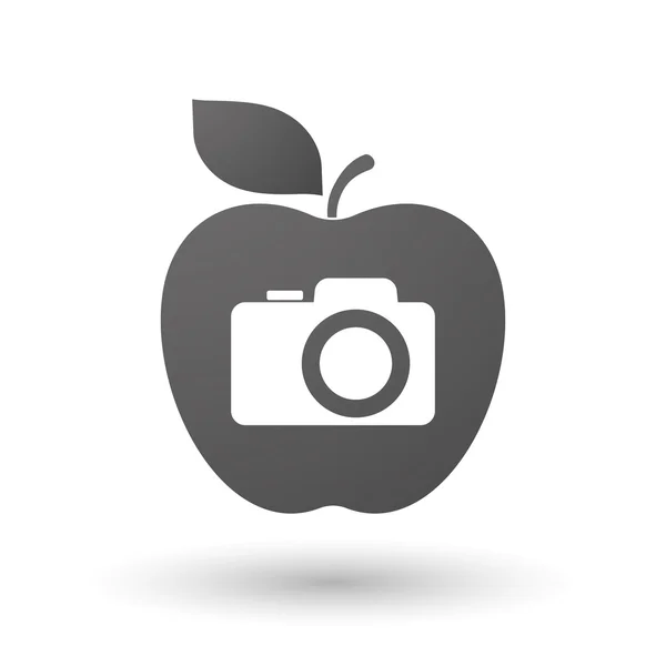 Apple-ikonen med en fotokamera — Stock vektor